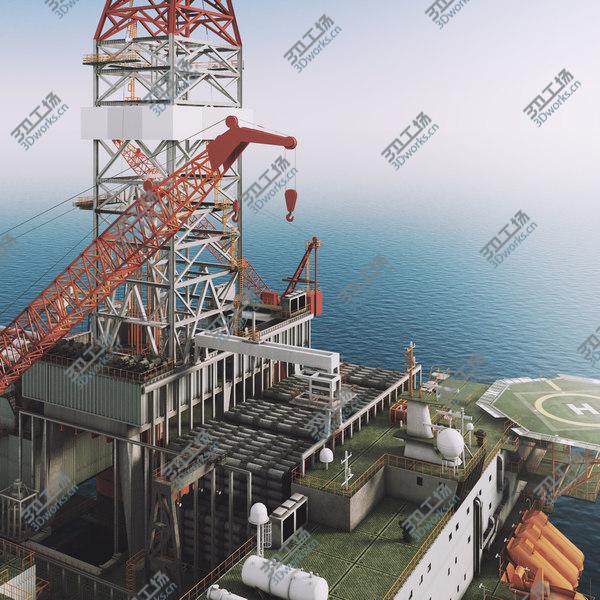 images/goods_img/20210312/3D DETAILED Semi Submersible Oil Rig/5.jpg